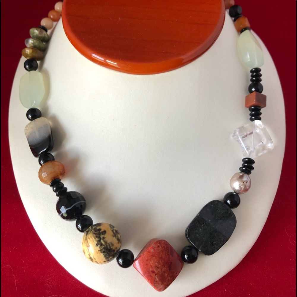 AD LOPEZ Mixed Stone Necklace - Picture 1 of 4